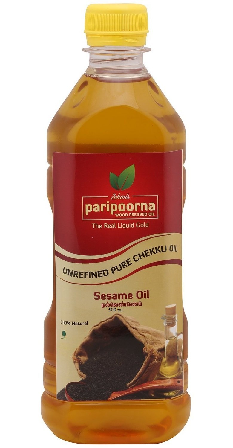 செக்கு நல்லெண்ணெய் / Paripoorna wood pressed Sesame Oil - 1 Ltr