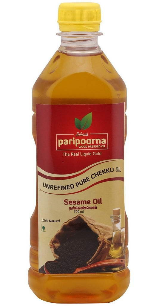 செக்கு நல்லெண்ணெய் / Paripoorna wood pressed Sesame Oil - 1 Ltr