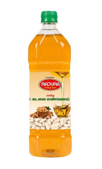 செக்கு நிலக்கடலை எண்ணெய் / Cold Pressed Groundnut Oil - 1 Ltr